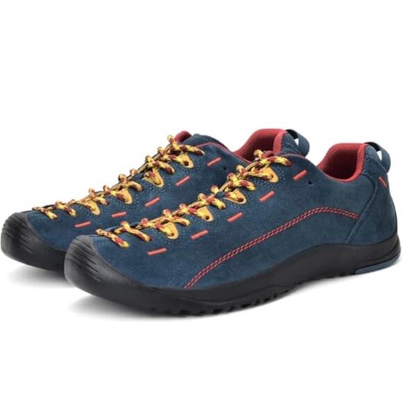 KEEN Other - Keen Jasper Low Climbing Sneakers Blue/red Mens Size 10 Hiking Gorpcore EUC!!